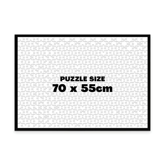 Puzzle Frame - 70 x 55 cm - With Easy-Stick Adhesive Foam-Core